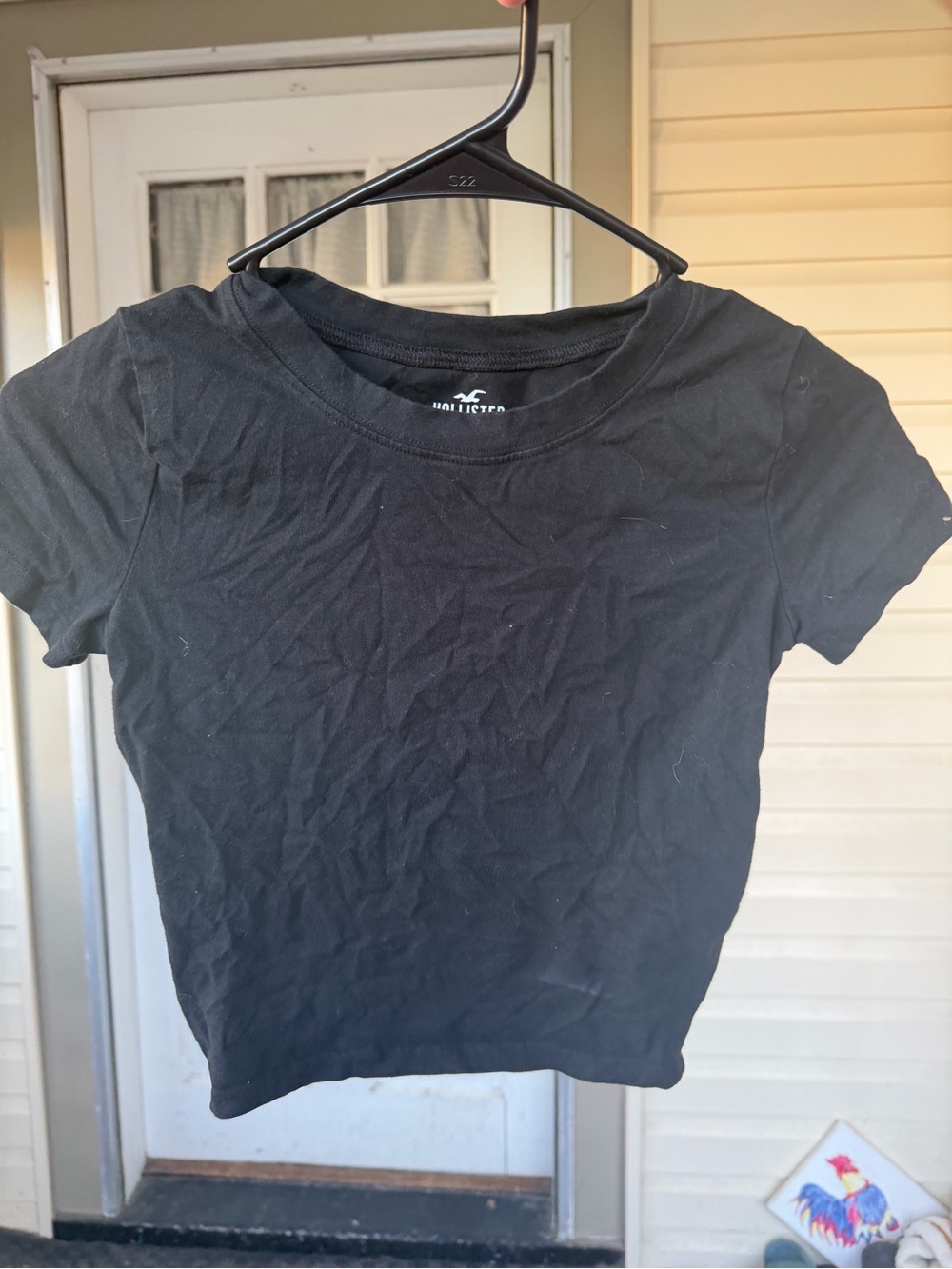 Hollister Black Short Sleeve Crew Tee